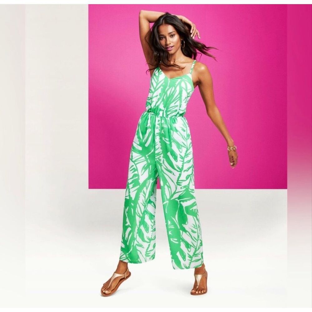 Lilly Pulitzer For Target Leafy Green Jumpsuit Size Small